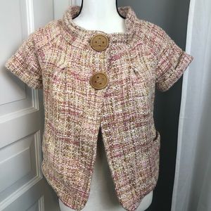 Anthropologie Nick & Mo Tweed Blazer Jacket Sz S